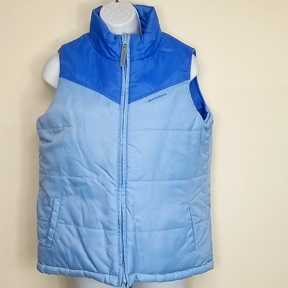 Girls 12/14 New Balance Reversable Blue vest - Picture 1 of 10